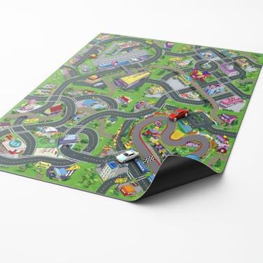 Imagem de Pista Para Carrinhos Miniatura Corrida Brincar 120x100cm