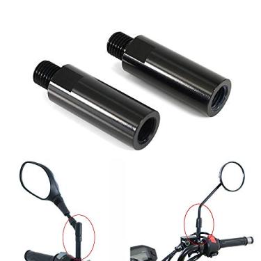 Imagem de Xitomer Peças de elevação de espelho de reposição, 4 peças M10 x 1,25 extensores de espelho retrovisor de motocicleta 40 mm, adequado para MT-09, CB1000R/Grom MSX125 e assim por diante, CNC de