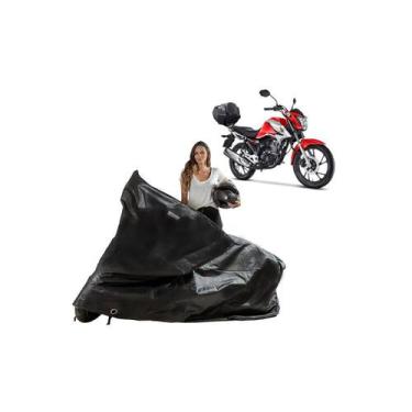 Imagem de Capa Protetora Honda Cg 160 Titan Com Baú Impermeável Uv - kahawai