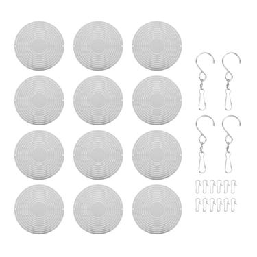 Imagem de Zerodis Cata-ventos Ao Ar Livre, Moinhos de Giratórios de Jardim de Aço Inoxidável 3D Rotacional Redondo Design Metal Grandes Esculturas de Girador de para Varandas de Quintal e