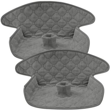 Imagem de Pacote com 2 protetores de assento de carro infantis para treinamento de banheiro, impermeável, forro de assento de carro, proteção contra vazamento, forro de assento de veículo para cadeira (cinza