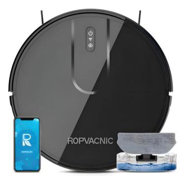 Imagem de Robô Aspirador e Lavador Inteligente Ropvacnic S1 7000PA WiFi Automáti