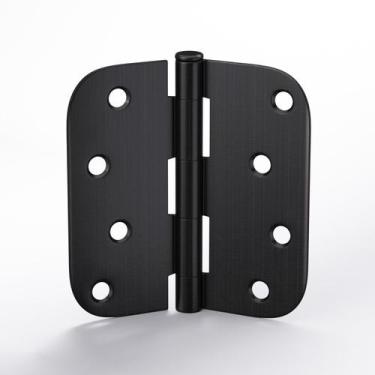 Imagem de Dobradiças de porta: bronze polido a óleo dourado, 4 x 4 polegadas, pa