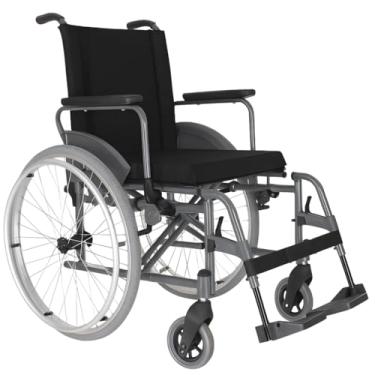 Imagem de Cadeira de Rodas em Alumínio Leve Resistente Dobrável Desmontável Idoso 120Kg (40)