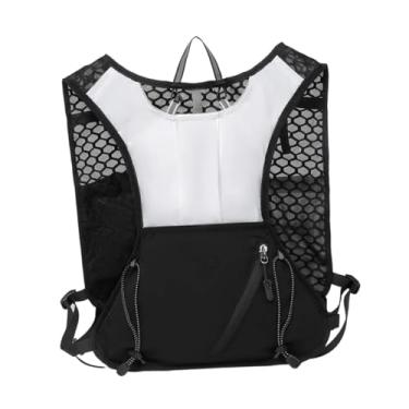 Imagem de KiBcsLic Colete de Hidratação, Mochila Leve E Respirável para Homens E Mulheres, Ideal para Corrida, Caminhada E Corrida, Branco Preto