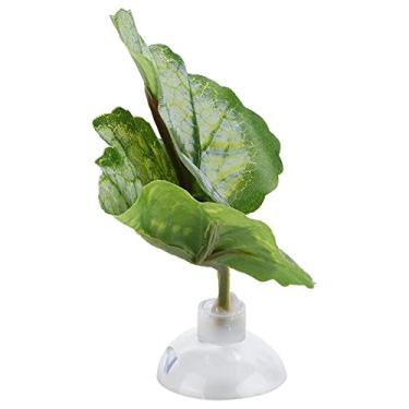 Imagem de Zhjvihx Almofada de Folha de Simulação de Peixe, Folha de Cama Betta de Plástico para área de Descanso para Aquário para Tanque de Peixes