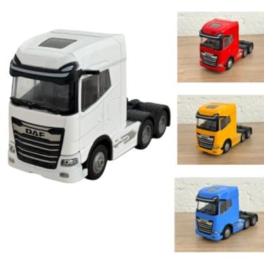 Imagem de Miniatura Caminhão Ferro Daf Xg Trucado - Com Luz E Som (BRANCO)