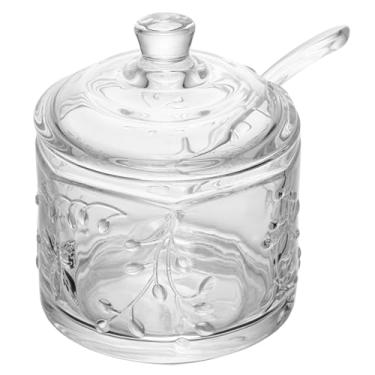 Imagem de LYOR - Açucareiro Petit com Colher New Butterfly 8,5cm x 8,5cm x 10,5cm Cristal