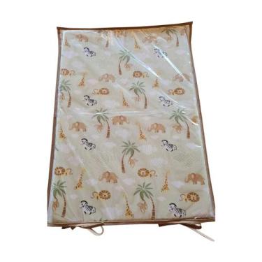 Imagem de Trocador para Comoda de Bebê Floresta Verde Safari Animais Trocador pa