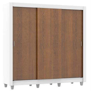 Imagem de Guarda Roupa Casal Lyon 3 Portas de Correr 4 Gavetas Madesa