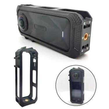 Imagem de Frame/Moldura com Entradas de Flash e Microfone para Insta360 X5 - Sho