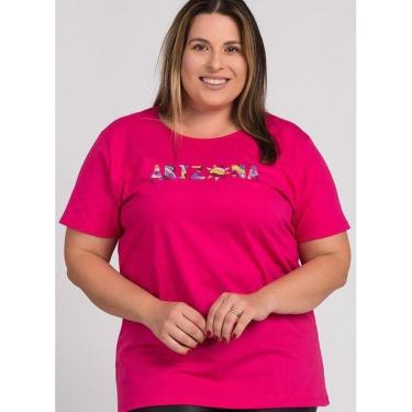 Imagem de T-shirt Feminina Plus Size Estampada "Arizona" - Serena-Feminino