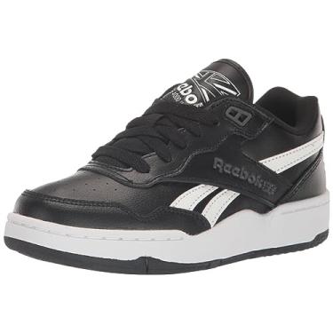 Imagem de Reebok Tênis infantil unissex Bb4000 Ii, Preto/branco/cinza puro, 2 Little Kid