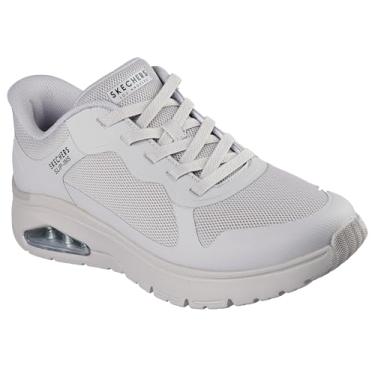 Imagem de Skechers Tênis masculino sem cadarço Uno Flex-Ez Air Hands Free, Cinzento-acastan, 12 Wide