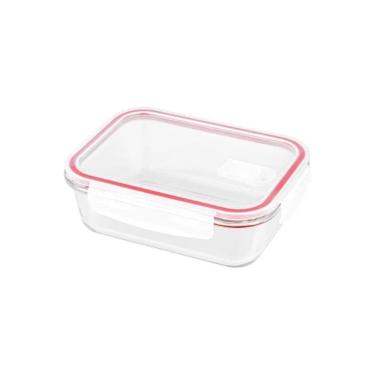 Imagem de Pote Hermético Vidro 1L Transparente Com Tampa Plasvale