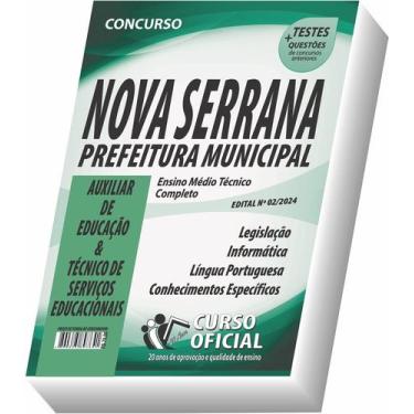 Imagem de Apostila Nova Serrana Mg Técnico Serv.- Auxiliar De Educação