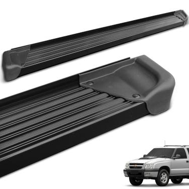 Imagem de Estribo Lateral Blazer 1995 a 2011 Aluminio Preto A3