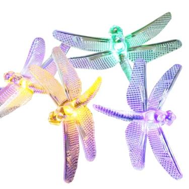 Imagem de Cordão de luzes LED solares para jardim e pátio, 12 m 100 luzes, brilho multimodo, à prova d'água com bateria Nimh, economia de energia