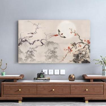 Imagem de Capa de TV para televisões/computador Capa contra poeira estampa floral interior quarto decoração de sala de estar 32 polegadas - 80 polegadas protetor de tela de TV LCD/LED universal multifunções