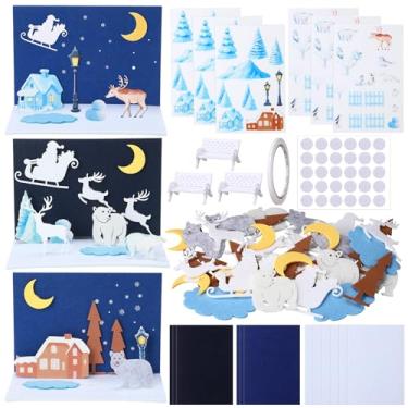 Imagem de Jenaai 60 Pcs Felt Wonderland Party Decorations DIY Craft Kits with Arctic Polar Animals Bear Seal Penguin Fox Snowflake for Christmas Party Favors, Table Decoration, Winter Crafts Home Activities