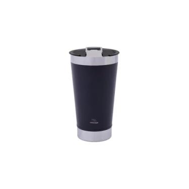 Imagem de Copo Térmico de Aço Inox, 500ml, com Abridor de Garrafas Embutido, Parede Dupla com Isolamento a Vácuo, para Bebidas Quentes e Geladas, 20 x 14cm