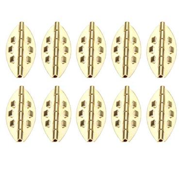 Imagem de 10pcs Armário de porta antigo dobradiças de jóias caixa de madeira gaveta armário decorativo artigos de dobradiça para hardware de móveis 39 * 17mm YYDFPIIA (Color : B)