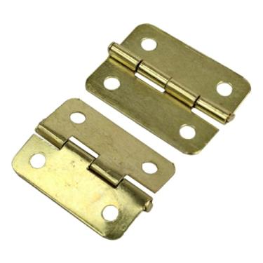Imagem de Mini Dobradiça Dourada Com Parafuso Para Artesanato Caixas MDF Tampas Porta Joias (50, P - 2,2cm)