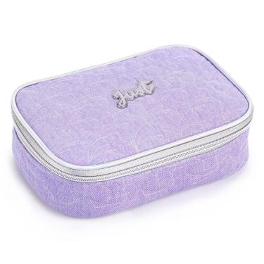 Imagem de Estojo Escolar Infantil Menina Organizador Porta Lápis Jeans-Unissex