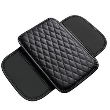Imagem de Capa de descanso de braço para carro, capa de console central de carro - Almofadas de reforço de apoio de braço para carro - Almofada de couro para cotovelo, apoio de braço, capa de assento, console c