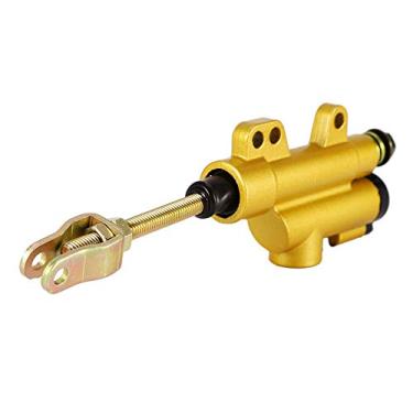 Imagem de Matybobe Bomba hidráulica de cilindro mestre de freio traseiro para motocicleta Dirt Pit Quad Bike Material de alumínio dourado 1 peça 195 cm