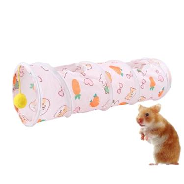 Imagem de de animais pequenos | Tubos de exercício para animais de estimação pequenos, brinquedos portáteis para coelhos com bola de brincar para porquinhos-da-índia, hamster, furão, gatinhos, ouriços