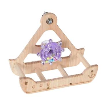 Imagem de Generic Poleiro de balanço para pássaros, acessório para gaiola de pássaros, poleiro interativo para papagaios, periquitos e conures.