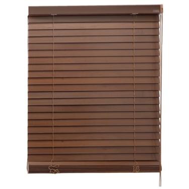 Imagem de Persianas venezianas de madeira de álamo, persiana horizontal de ajuste personalizado para casa e escritório, filtragem de luz e privacidade, fácil instalação