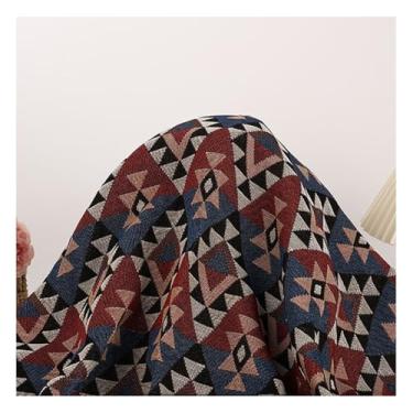 Imagem de Tecido Para Vestidos E Saias Estilo Étnico Algodão Linho Tecido Hotel Bar Toalha De Mesa Almofada Capa De Sofá Têxtil Patchwork Cortina Materiais Decorativos(4#,1.5x5m/4.9ftx16.9ft)