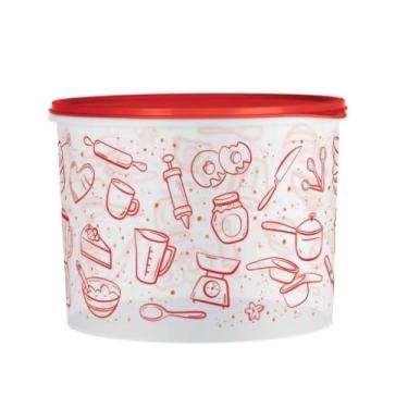 Imagem de Caixa redonda 6,5 lts - T U P P E R W A R E - Estampa Receitas
