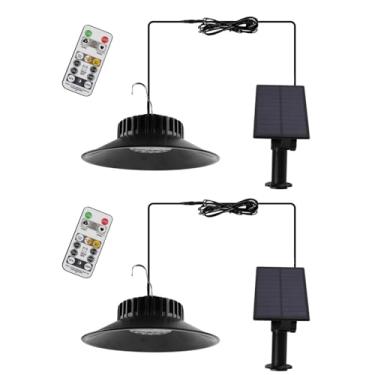 Imagem de Luzes solares Pendentes de jardim Lâmpadas acampamento divididas LED inteligentes Controle remoto doméstico industriais e mineradoras