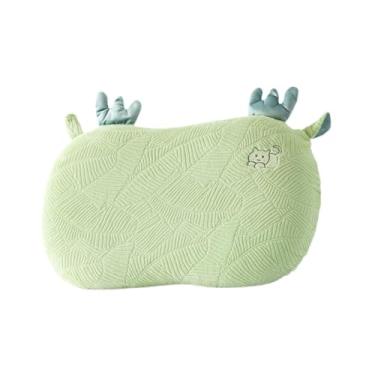 Imagem de SiaBiced Travesseiro Cervical de Espuma Viscoelástica para Quem Dorme de Lado, Macio para Apoio Costas, Verde