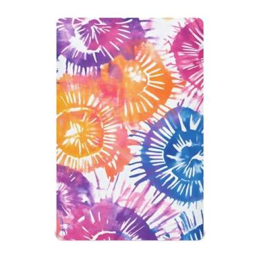 Imagem de CEBUGI Lençol de berço elástico para bebês meninos e meninas, colorido, portátil, pacote com elástico, mini lençol com elástico para crianças, material neutro, ultra macio, colchão infantil padrão