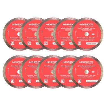 Imagem de Kit 10 Disco Diamantado Continuo 4.3/8 Pol (110mm) MCO Menegotti