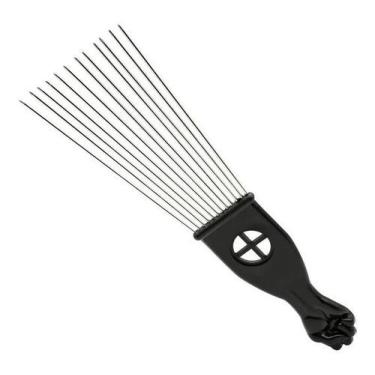 Imagem de Pente Garfo Com Dentes De Metal  Afro Power - Poderosa Sempre