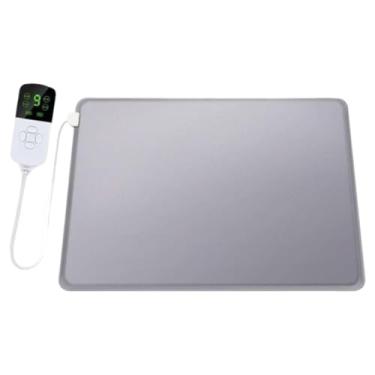 Imagem de Baoblaze Tapete Aquecido Elétrico para Animais de Estimação, Cobertor Elétrico Impermeável, Prático, Premium, Portátil e com Temperatura Ajustável, Ajustável em 8 Níveis, 30cmx35cm