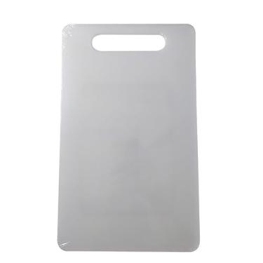 Imagem de Tábua de Corte PVC Branca Higiênica para Carne Churrasco Cozinha – Antiderrapante e Fácil de Limpar(40 X 25cm x 0,5cm)