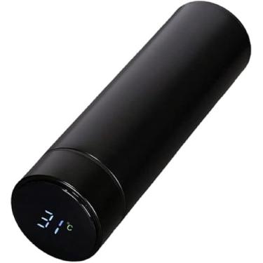 Imagem de Garrafa Térmica Inox 500ml com Termômetro Digital LED Conserva Bebidas Frias e Quentes com Estilo
