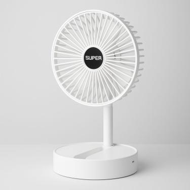 Imagem de Ventilador Portatil Recarregável Usb C 3 Velocidades Rapido Branco