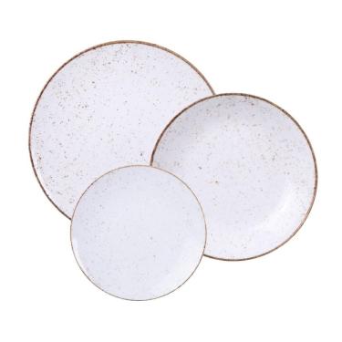 Imagem de Jogo De Pratos Rústico 12 Peças Porcelana Tramontina