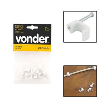 Imagem de Grampos Para Fios 8 MM² Chato 20 Unidades - Vonder