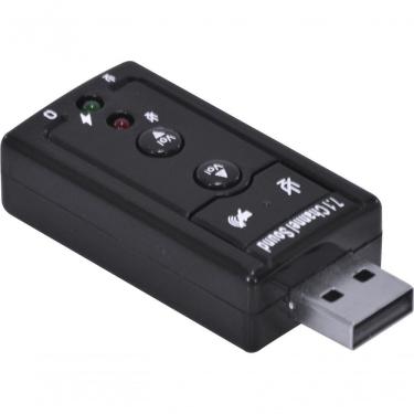 Imagem de Adaptador Placa De Som Usb 7.1 Canais Virtual