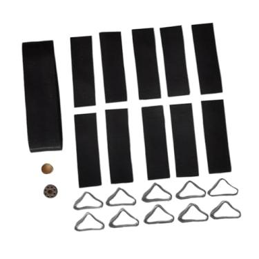 Imagem de Generic Kit de reparo de fivelas para trampolim com 10 peças, em nylon PP, com conexão rápida, anéis triangulares para remendar a rede do trampolim.