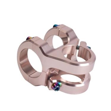 Imagem de Mesa de alumínio forjado para MTB, 35 mm, 0 graus, com trava lateral resistente, para garfo de 28,6 mm e guidão de 31,8 mm.(Silver)