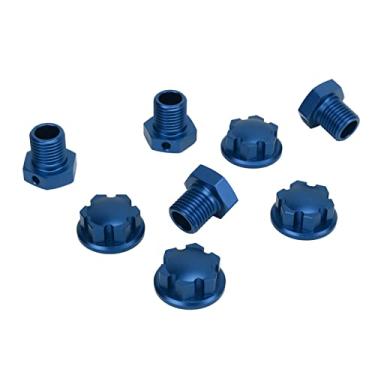 Imagem de Generic Adaptador de Cubos de Roda Rc, Cnc e Liga de Alumínio Processado Anodizado, Cubos de Roda Rc Leves de Alta Resistência, Kit Hexagonal para Substituição (#12)